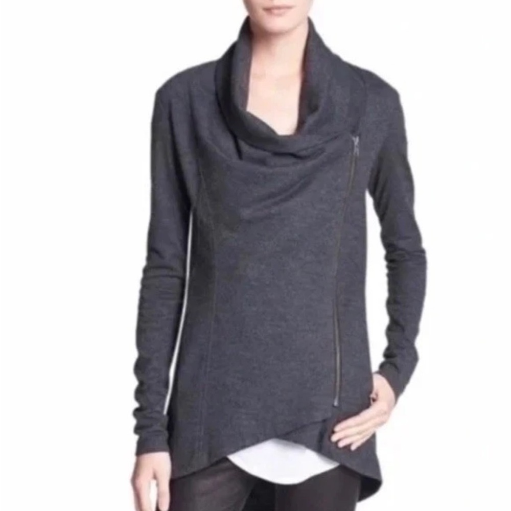 Helmut Lang Charcoal Cowl Neck Sweater size S - Picture 2 of 7